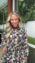 Load image into Gallery viewer, Floral Mock Neck Fall Dress

