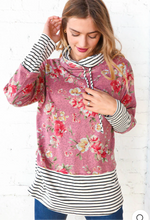 Load image into Gallery viewer, Floral cowl neck

