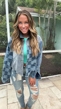 Load image into Gallery viewer, Bibi checkered denim &amp; corduroy shacket
