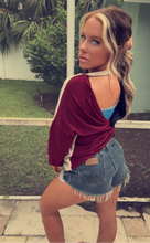 Load image into Gallery viewer, Colorblock Open Back Sweater
