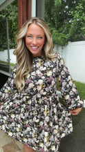 Load image into Gallery viewer, Floral Mock Neck Fall Dress
