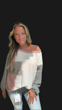 Load image into Gallery viewer, Bibi 3 tone Colorblock Top
