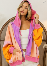 Load image into Gallery viewer, Bibi Raw Edge Vintage Hoodie
