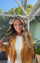 Load image into Gallery viewer, Fringe Suede Jacket
