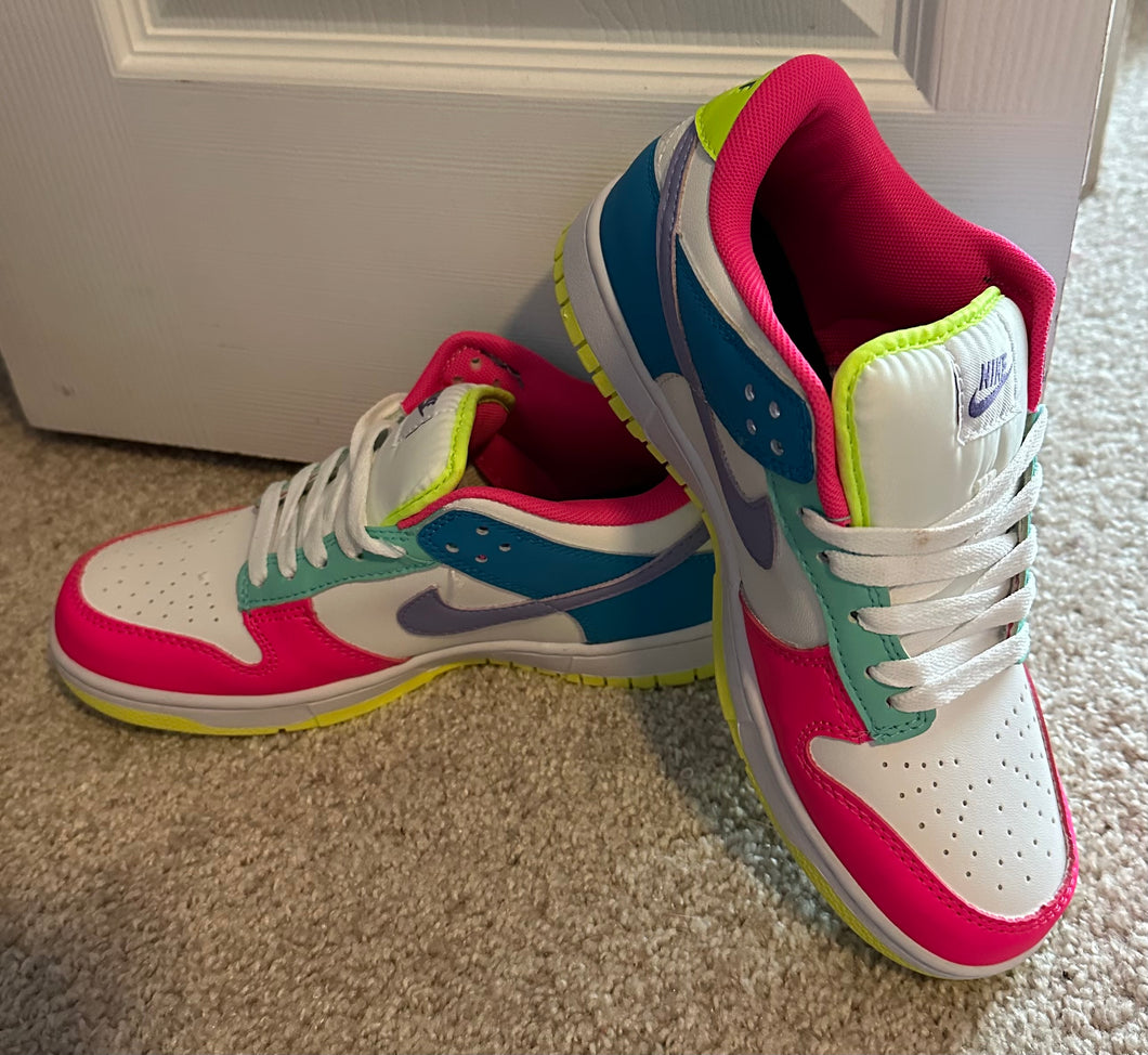 Athletic shoes multi color