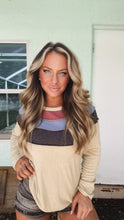 Load image into Gallery viewer, Bibi 3 Color Stripe Outseam Sweater
