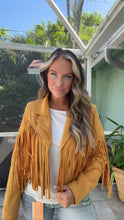 Load image into Gallery viewer, Fringe Suede Jacket

