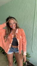 Load image into Gallery viewer, Acid wash cropped shacket
