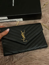 Load image into Gallery viewer, Ysl saint laurent authentic Cassandre wallet on chain
