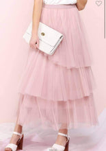 Load image into Gallery viewer, Dusty Pink Tulle Skirt
