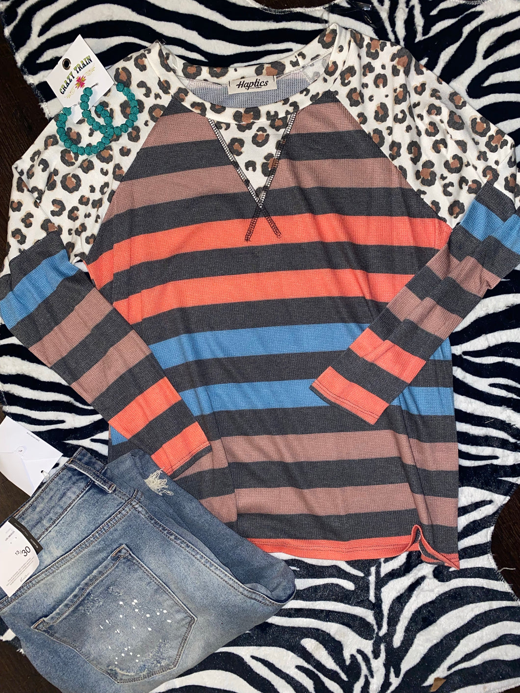 Stripe the Cheetah Sweater