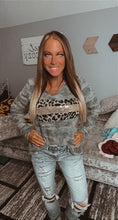 Load image into Gallery viewer, Camo sequin ColorBlock BiBI top
