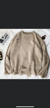 Load image into Gallery viewer, Distressed sweater
