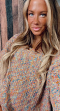 Load image into Gallery viewer, Muave confetti destroyed sweater
