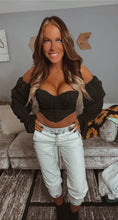 Load image into Gallery viewer, Corset off shoulder top
