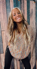Load image into Gallery viewer, Muave confetti destroyed sweater
